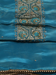 Woven Chanderi Unstitched Suit Piece With Dupatta