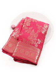 Zari Jaal Woven Crepe Saree