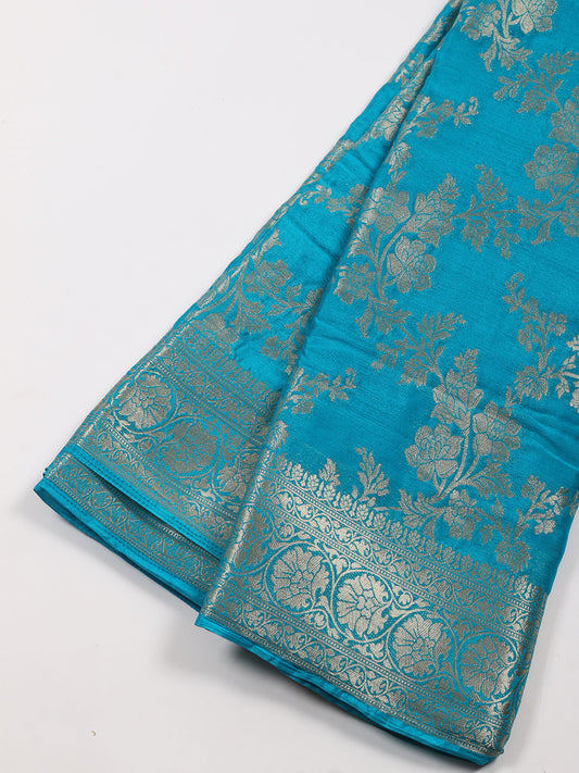 Zari Jaal Woven Crepe Saree