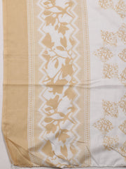 Chikan Print Cotton Unstitched Suit Piece With Dupatta