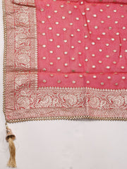 Woven Chanderi Unstitched Suit Piece With Dupatta