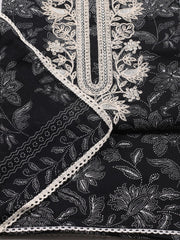 Printed Cotton Blend Unstitched Suit Piece With Dupatta