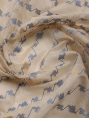 Printed Chanderi Unstitched Suit Piece With Dupatta