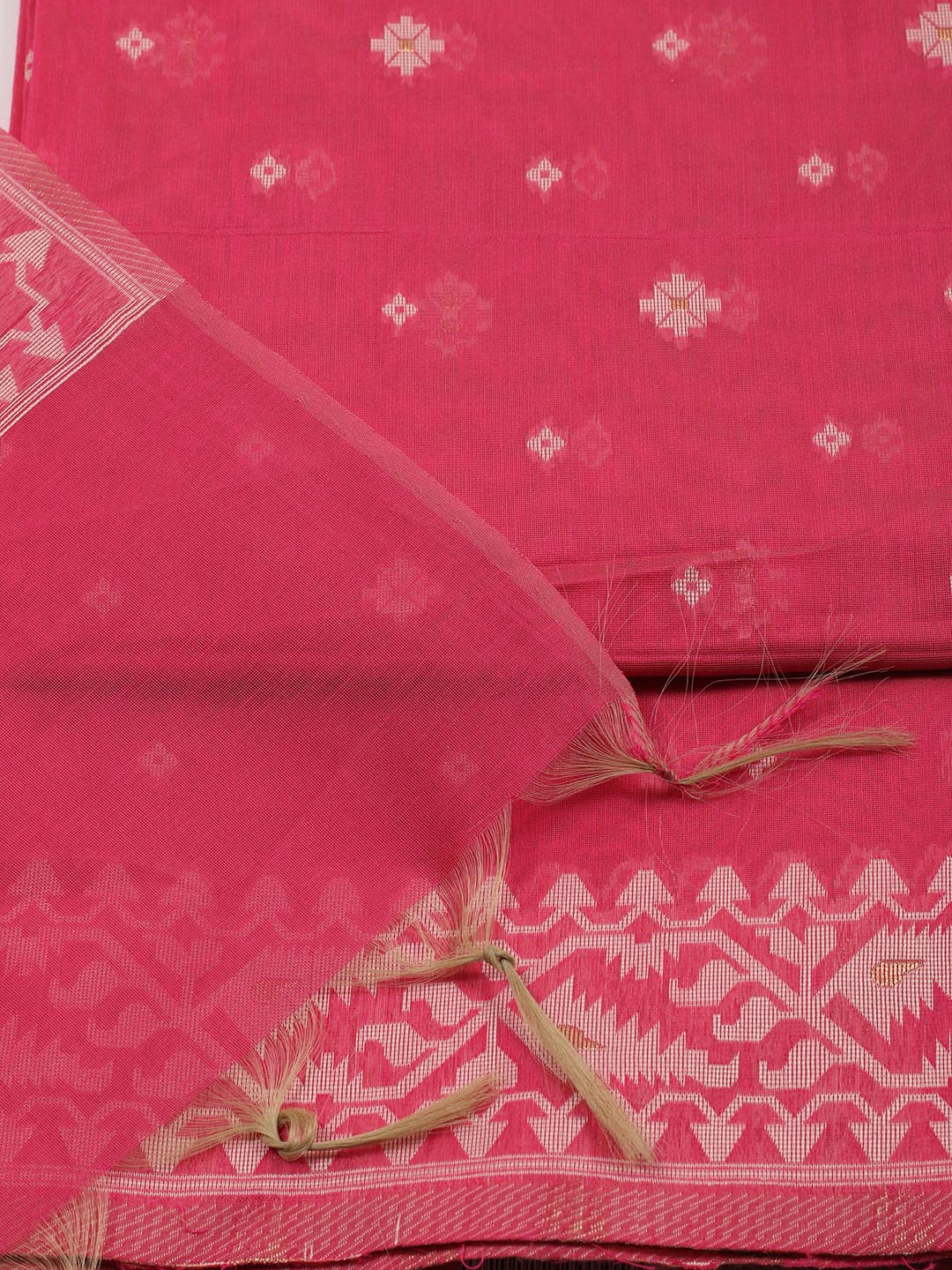 Jamdani Chanderi Unstitched Suit Piece With Dupatta