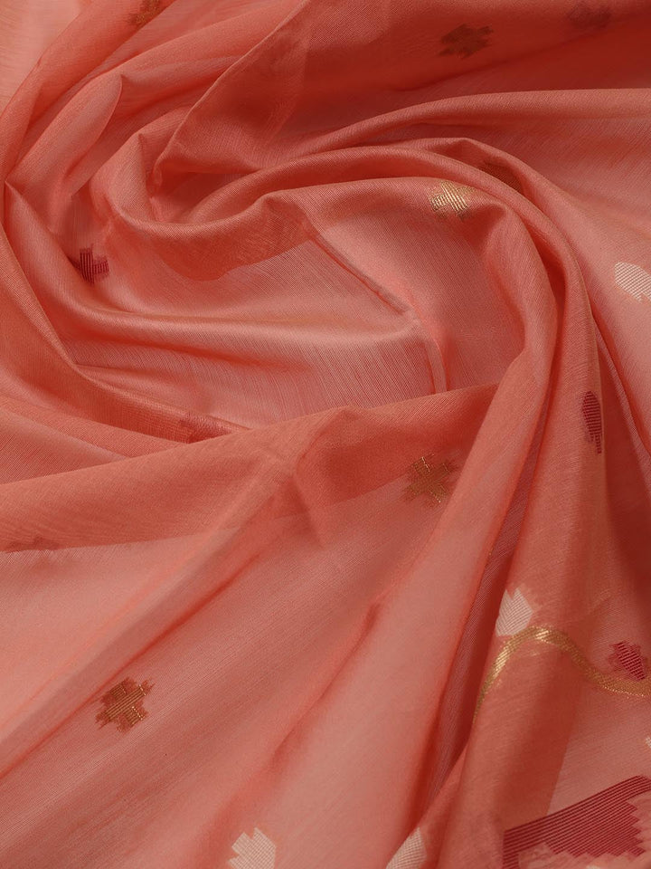 Jamdani Chanderi Unstitched Suit Piece With Dupatta
