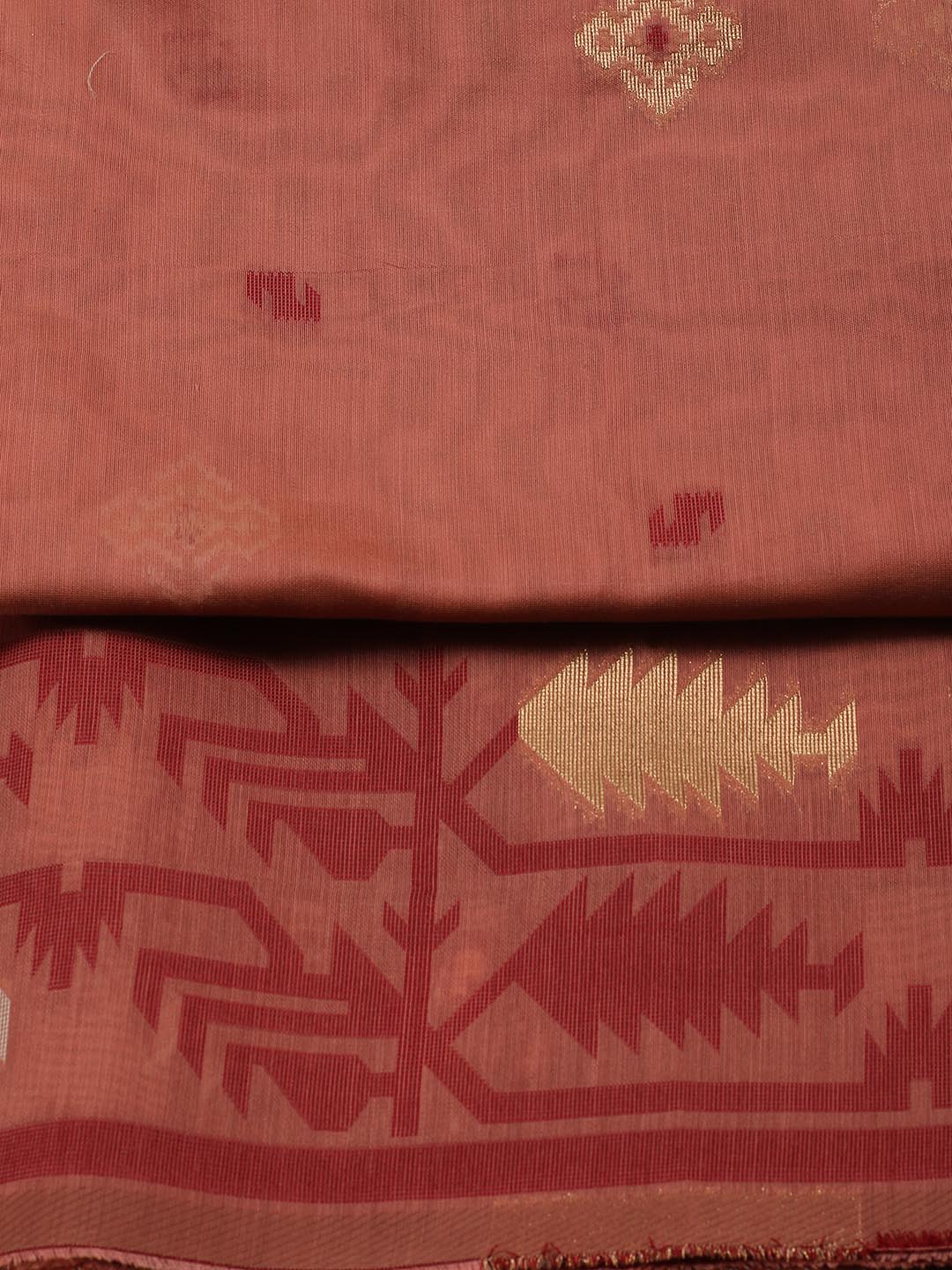 Jamdani Chanderi Unstitched Suit Piece With Dupatta