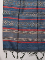 Neck Embroidery Tussar Unstitched Suit Piece With Dupatta