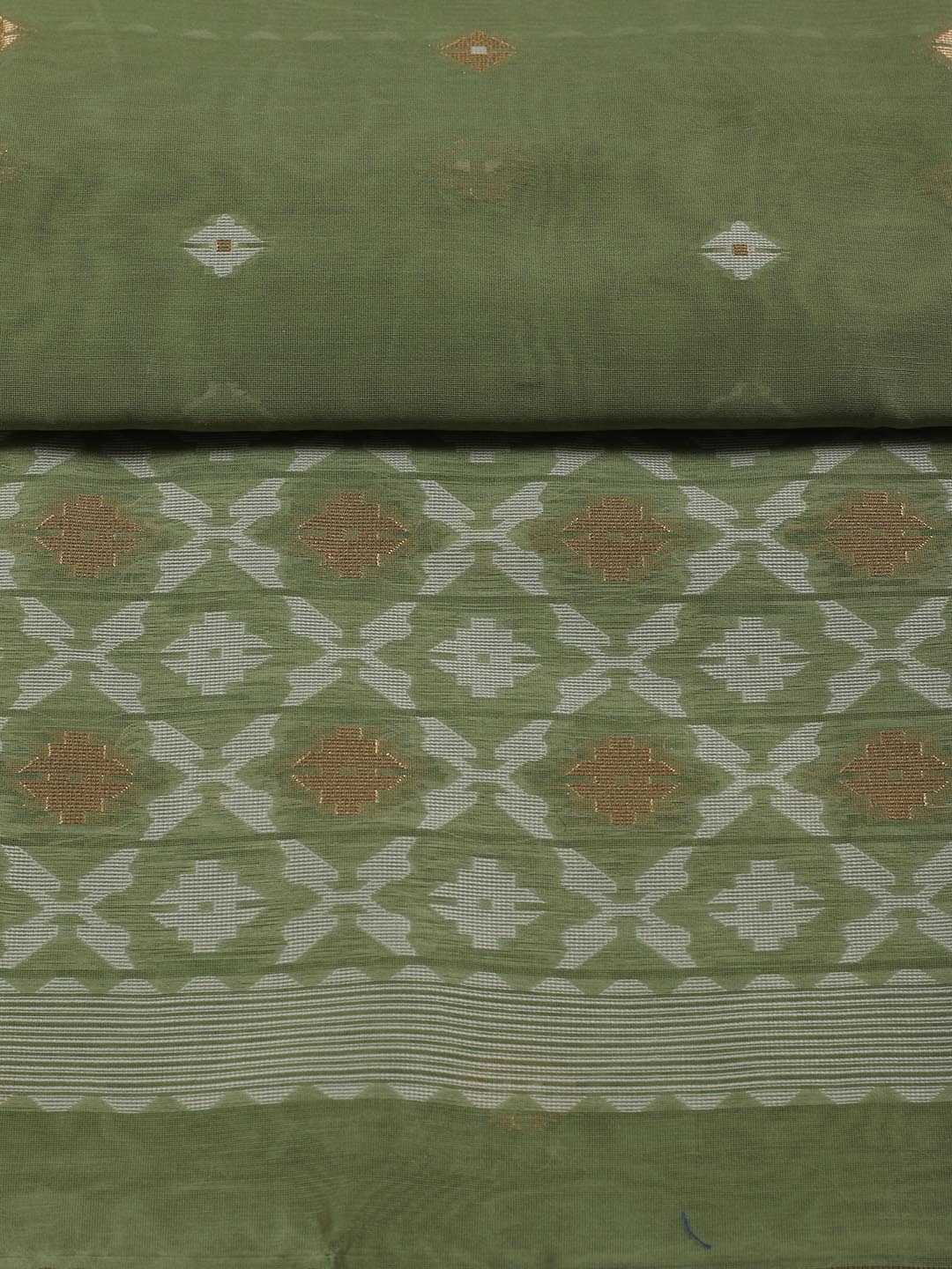Jamdani Chanderi Unstitched Suit Piece With Dupatta