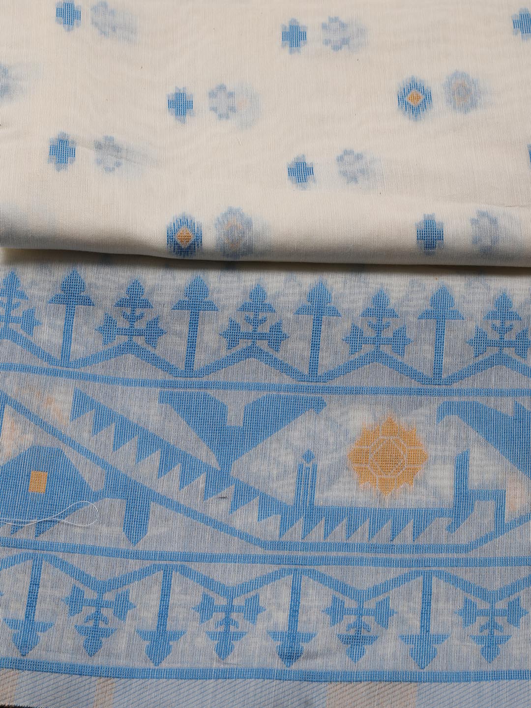 Jamdani Chanderi Unstitched Suit Piece With Dupatta