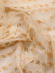 Printed Chanderi Unstitched Suit Piece With Dupatta