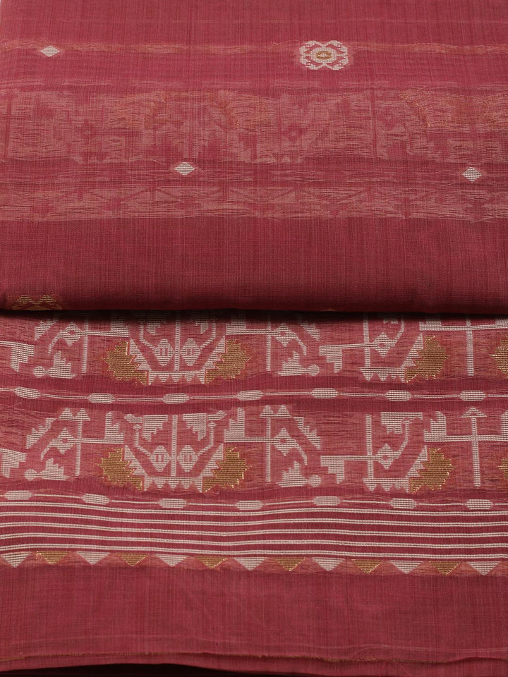 Jamdani Chanderi Unstitched Suit Piece With Dupatta