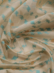 Printed Chanderi Unstitched Suit Piece With Dupatta