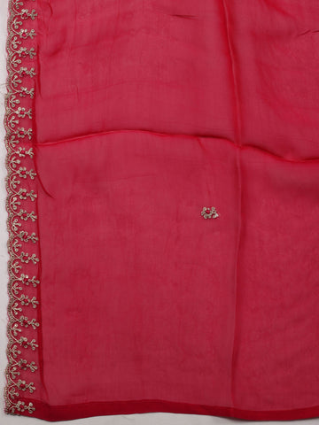 Woven Chanderi Unstitched Suit Piece With Dupatta