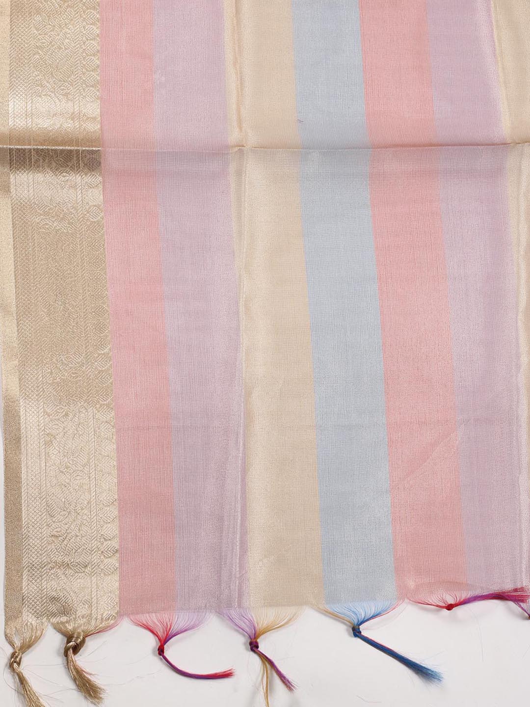 Jamdani Chanderi Unstitched Suit Piece With Dupatta