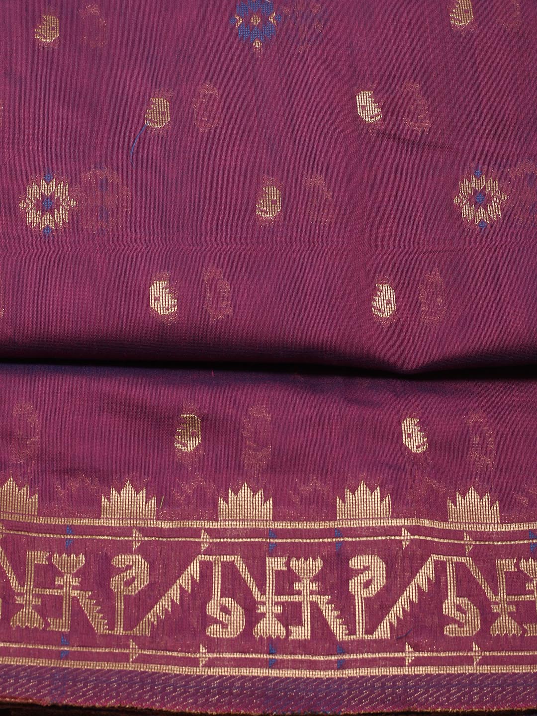 Jamdani Chanderi Unstitched Suit Piece With Dupatta