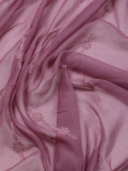 Embroidered Georgette Unstitched Suit Piece With Dupatta