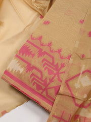 Jamdani Chanderi Unstitched Suit Piece With Dupatta