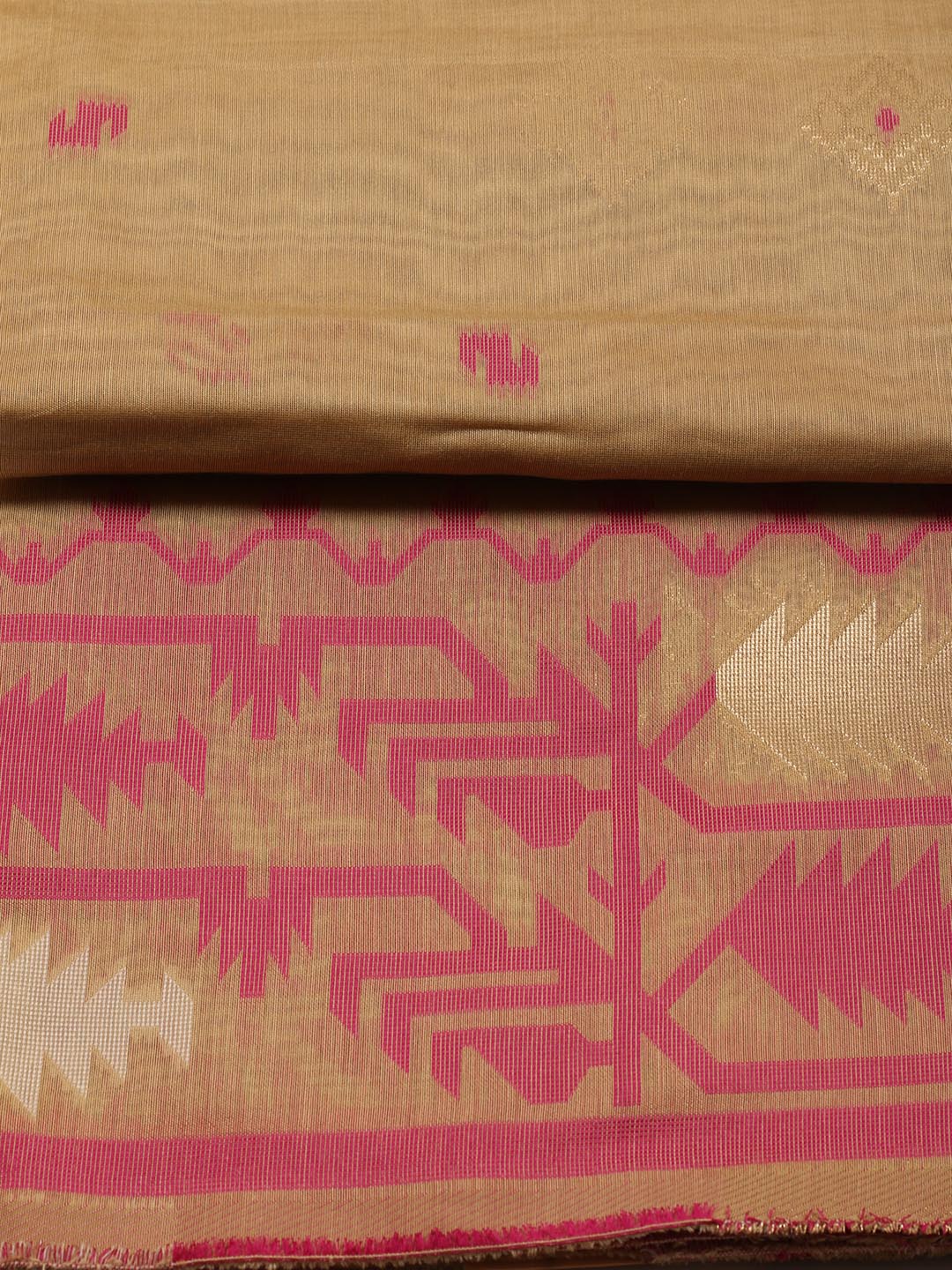 Jamdani Chanderi Unstitched Suit Piece With Dupatta