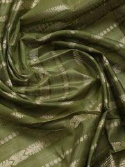 Neck Embroidery Chanderi Unstitched Suit Piece With Banarsi Dupatta