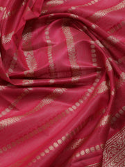 Neck Embroidery Chanderi Unstitched Suit Piece With Banarsi Dupatta