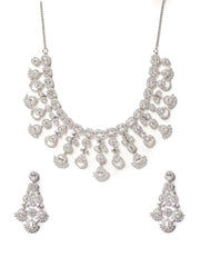 AD Necklace Set With Earrings