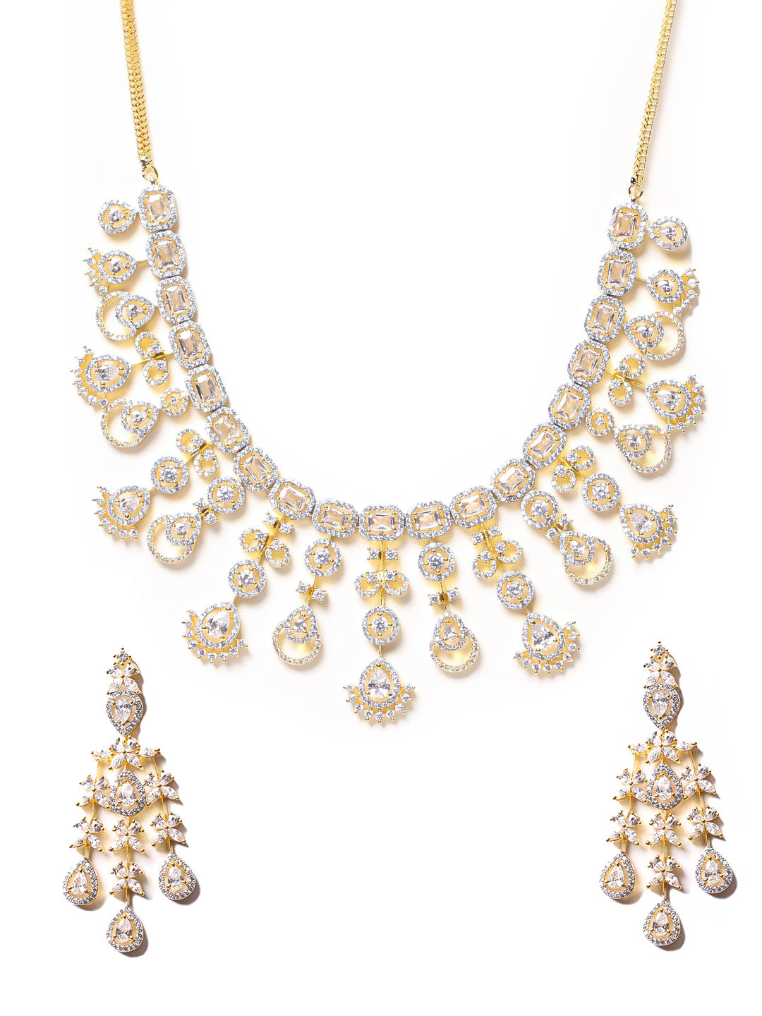 AD Necklace Set With Earrings
