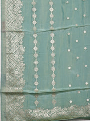 Woven Tissue Unstitched Suit Piece With Dupatta