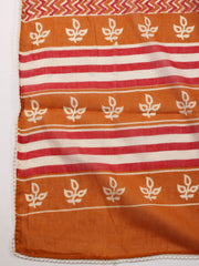 Printed Cotton Unstitched Suit Piece With Dupatta