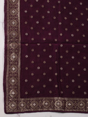 Woven Chanderi Unstitched Suit Piece With Dupatta