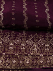 Woven Chanderi Unstitched Suit Piece With Dupatta