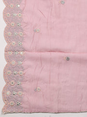 Neck Patti Cotton Unstitched Suit Piece With Dupatta