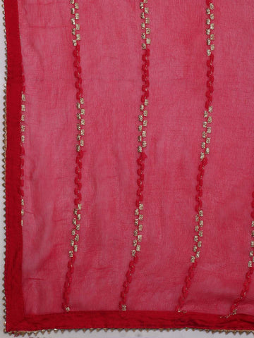 Woven Handloom Unstitched Suit Piece With Dupatta