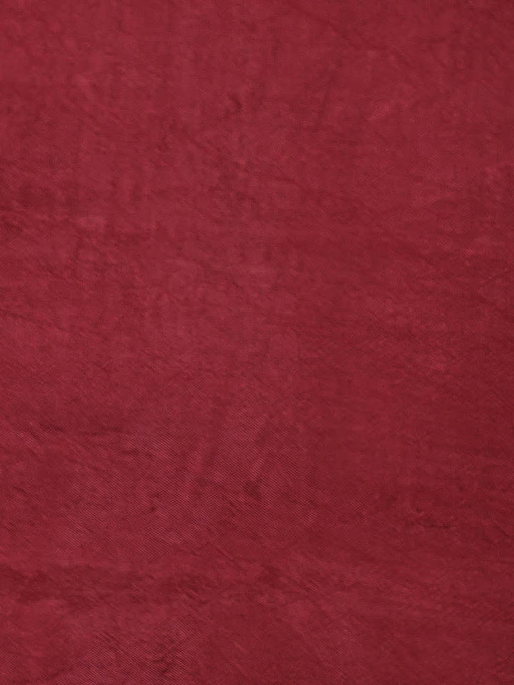 Embroidered Art Silk Unstitched Suit Piece With Dupatta