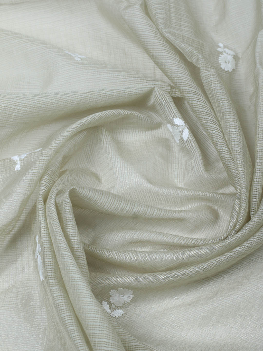 Neck Embroidered Cotton Blend Unstitched Suit With Dupatta