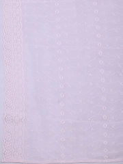 Embroidered Georgette Unstitched Suit With Pant & Dupatta