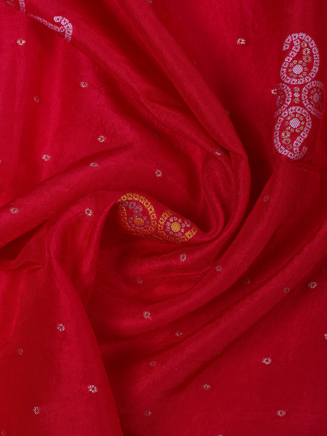 Embroidered Chanderi Unstitched Suit With Dupatta