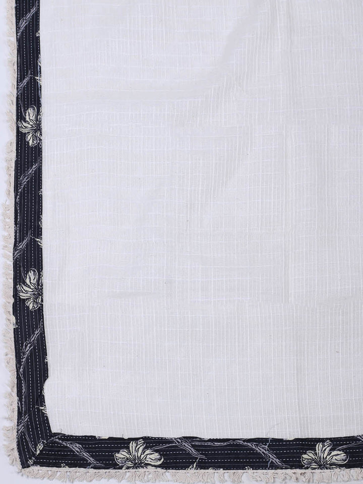 Embroidered Cotton Blend Unstitched Suit With Dupatta