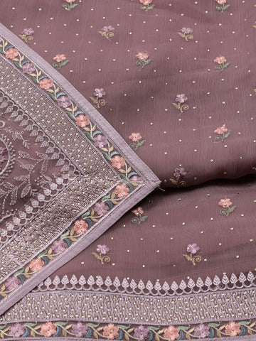 Booti Embroidery Georgette Unstitched Suit Piece With Dupatta