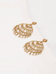 Golden Polki Drop & Danglers Earrings