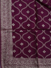 Woven Art Silk Unstitched Suit Piece With Dupatta