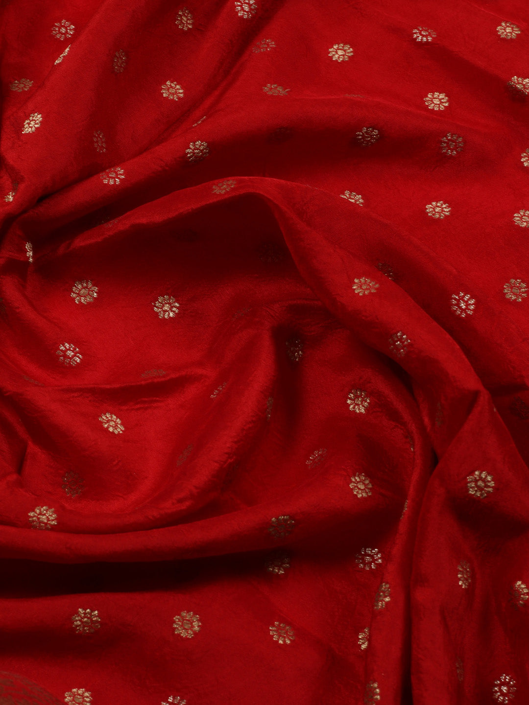 Woven Design Chanderi Unstitched Suit With Dupatta