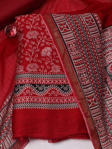 Printed Cotton Unstitched Suit Material
