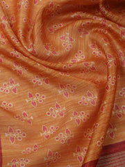 Printed Chanderi Unstitched Suit Piece With Dupatta