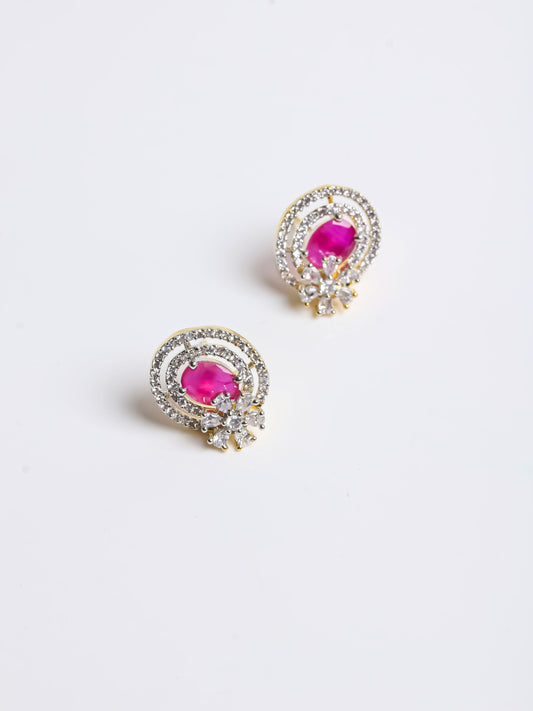 Stone Gold-Plated Studs
