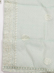 Embroidery Cotton Unstitched Suit Piece With Dupatta