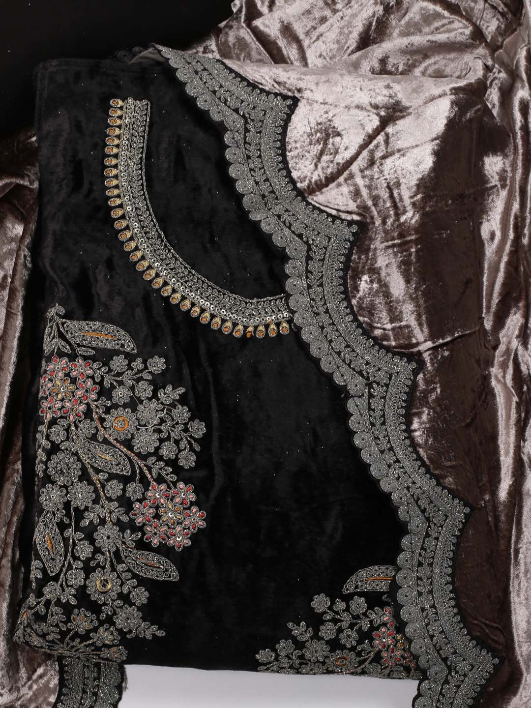 Unstitched Suit Piece With Dupatta