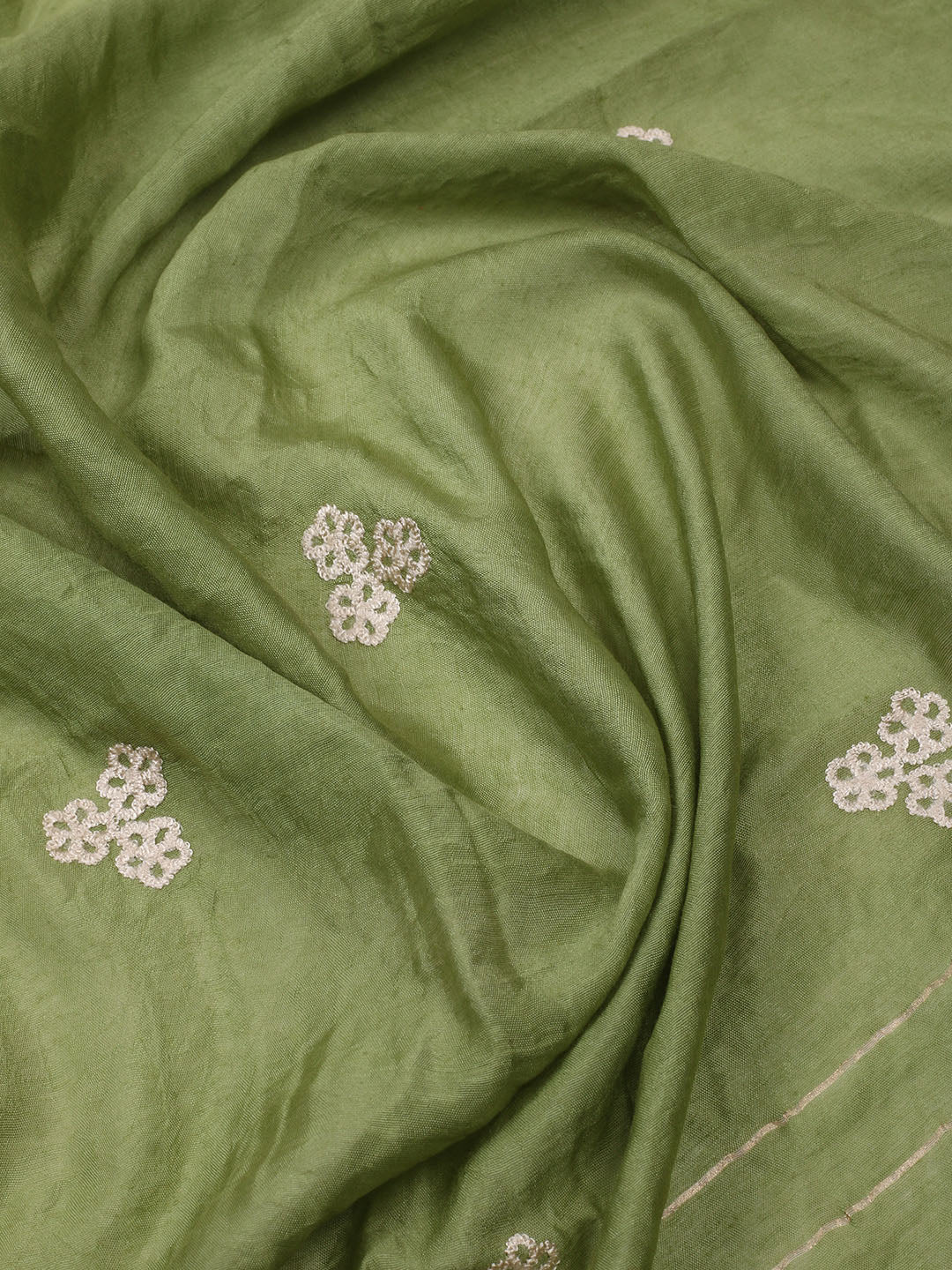 Bandhani Printed Cotton Unstitched Suit Piece With Dupatta