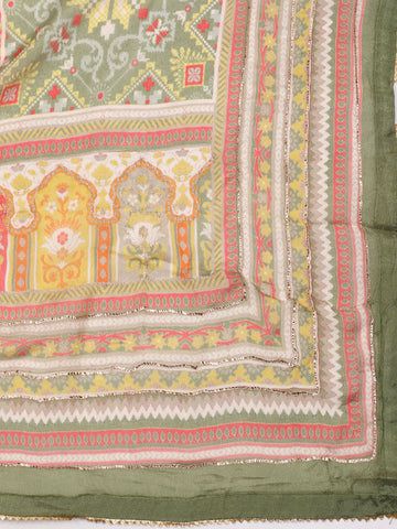 Woven Booti Chanderi Unstitched Suit Piece With Dupatta