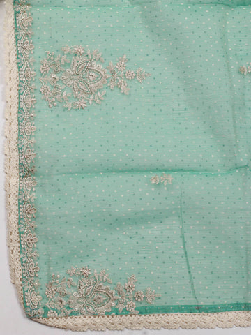 Paisley Embroidery Cotton Unstitched Suit Piece With Dupatta