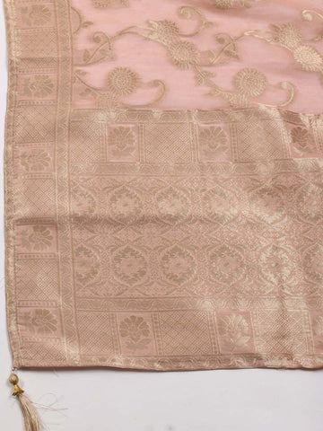 Woven Chanderi Unstitched Suit Material